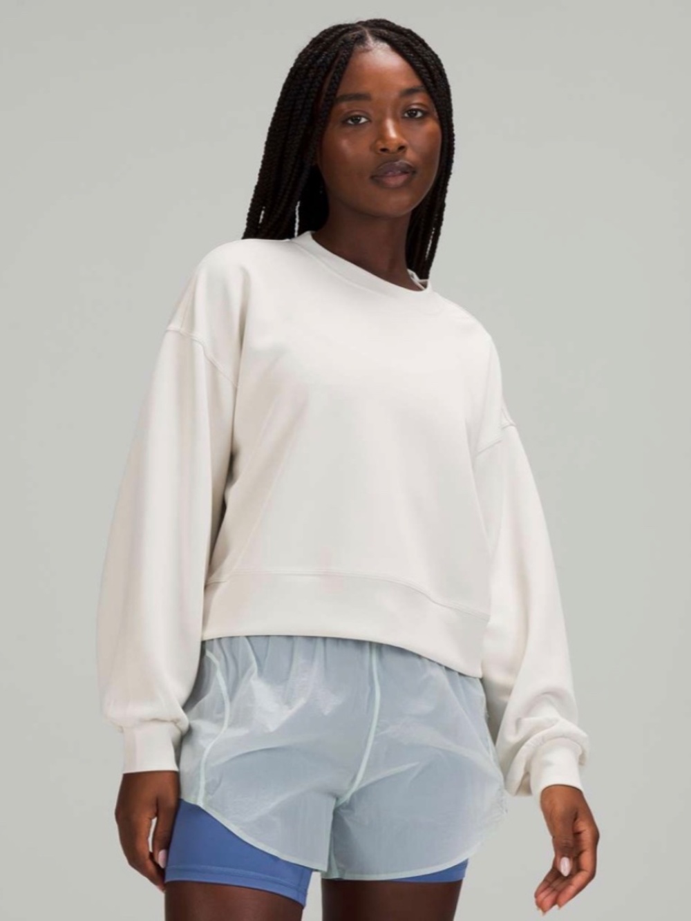 Lululemon Softstreme Perfectly Oversized Cropped Crew